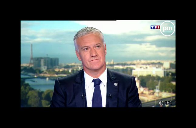 Didier Deschamps, sur le plateau de TF1.