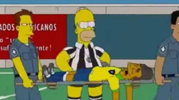 Blessure de Neymar : "Les Simpson" l'avait prédite