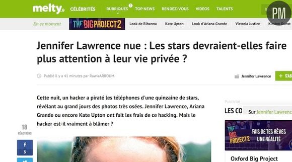 Melty blâme les stars pour leurs photos volées !