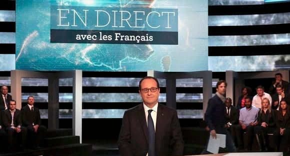 François Hollande dans "En direct avec les Français" sur TF1