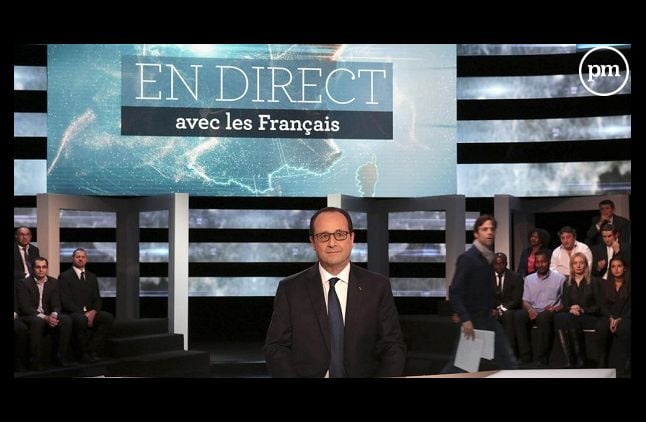 François Hollande dans "En direct avec les Français" sur TF1