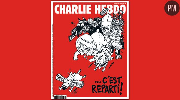 "C'est reparti" : La Une du nouveau "Charlie Hebdo"