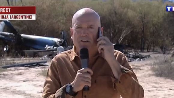 Louis Bodin devant la carcasse d'un hélicoptère de "Dropped" : TF1 s'explique