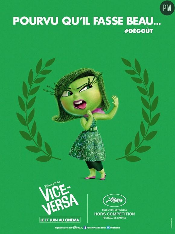 Les affiches de Vice-Versa spéciale festival de Cannes.