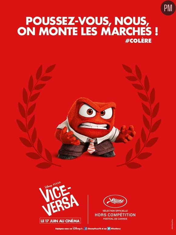 Les affiches de Vice-Versa spéciale festival de Cannes.