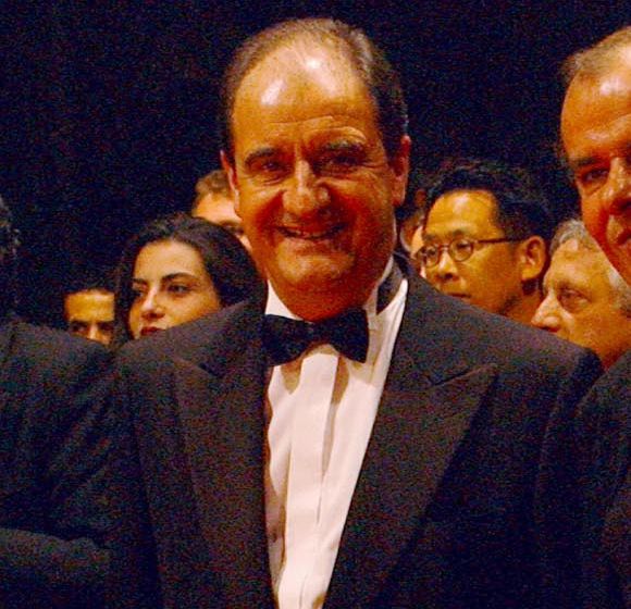Pierre Lescure et Alain de Greef, en 2002.