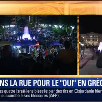 Un reporter de BFMTV chahuté par un manifestant à Athènes