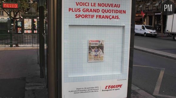 La campagne éphémère de "L'Equipe"