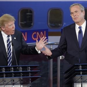 Donald Trump et Jeb Bush lors du débat sur CNN