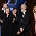  Frances McDormand et l'équipe de  "Olive Kitteridge" sur la scène des Emmy Awards  