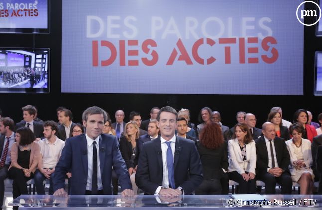 Manuel Valls et David Pujadas
