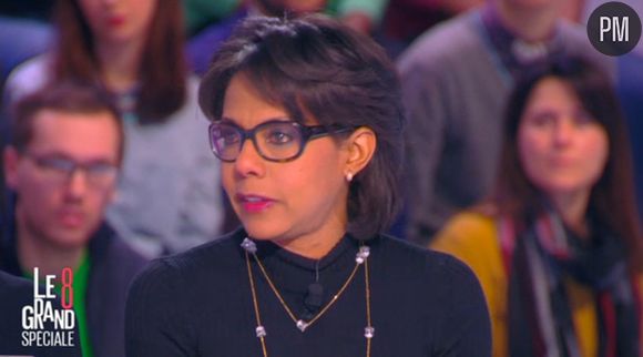 Audrey Pulvar émue dans "Le Grand 8" après les attaques à "Charlies Hebdo".