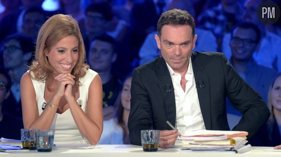 Léa Salamé avec Yann Moix dans "On n'est pas couché"