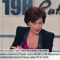 BFMTV : Ruth Elkrief lutte pour finir son duplex avec François Fillon