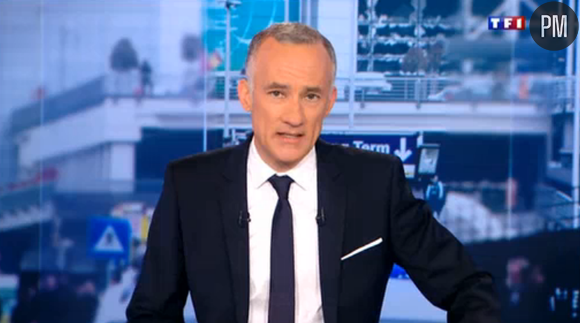 Gilles Bouleau, sur TF1 le 22 mars 2016.