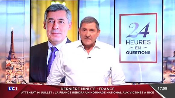 Yves Calvi présente la première de "24 Heures en questions".