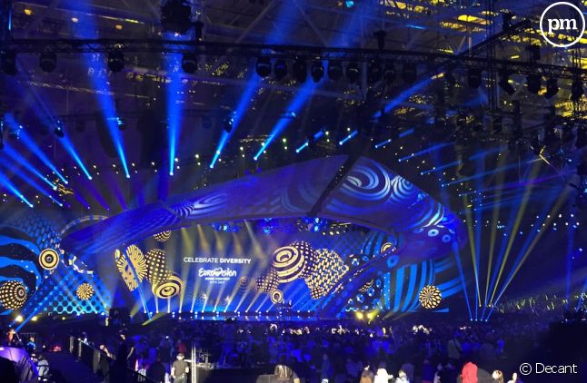 La scène de l'Eurovision 2017 à Kiev