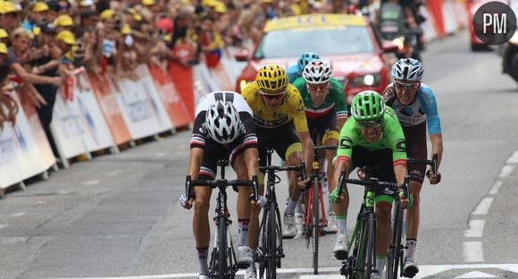 L'arrivée de l'étape d'hier du Tour de France