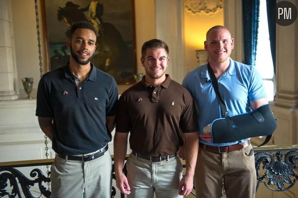 Anthony Sadler, Alex Skarlatos et Spencer Stone