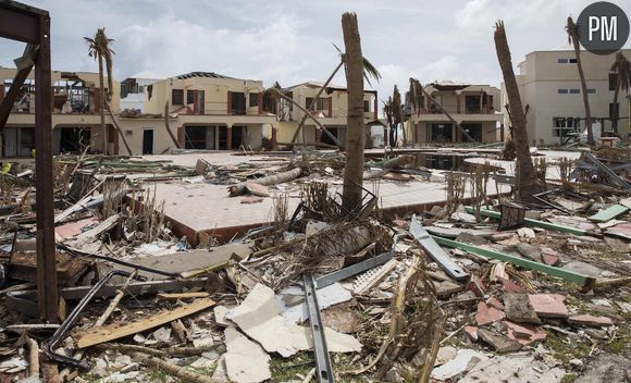 Image de désolation à Saint-Martin après le passage d'Irma