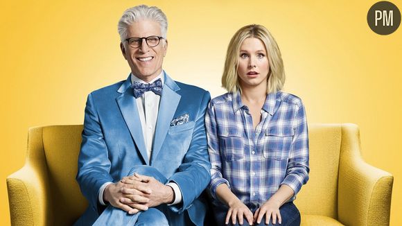 Ted Danson et Kristen Bell, dans "The Good Place"