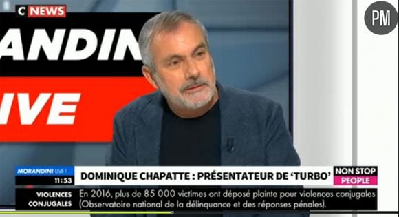 Dominique Chapatte sur le plateau de "Morandini live" sur CNews