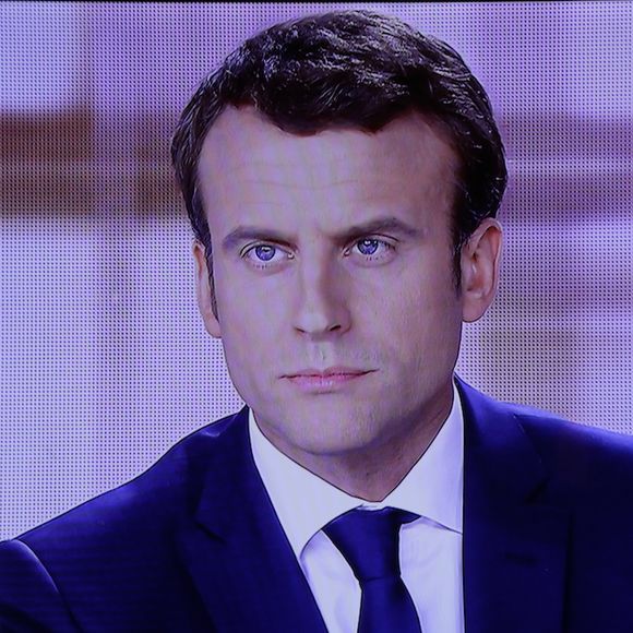 Emmanuel Macron lors du débat d'entre-deux-tours