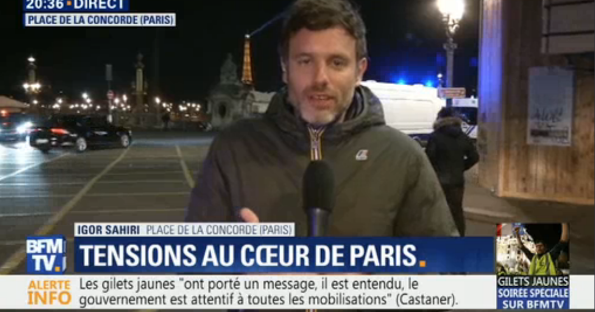 Gilets jaunes Pris pour cibles, les reporters de BFMTV contraints de prendre des mesures de