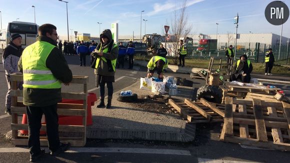 Des Gilets jaunes à Saran ce mercredi matin