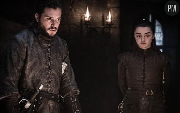 Kit Harington et Maisie Williams dans "Game of Thrones"