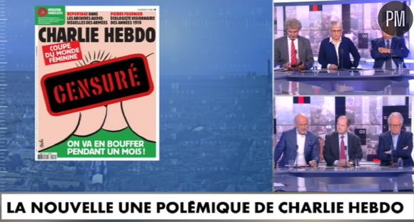 Pascal Praud avait choisi de ne pas montrer la Une de "Charlie Hebdo" en entier