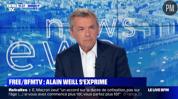 Alain Weill sur BFMTV le 27 août pour parler du conflit entre Altice et Free