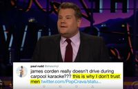 La réponse ironique de James Corden à la polémique "Carpool Karaoke"