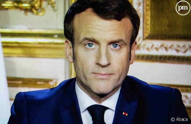 Emmanuel Macron lors de son allocution du 16 mars 2020