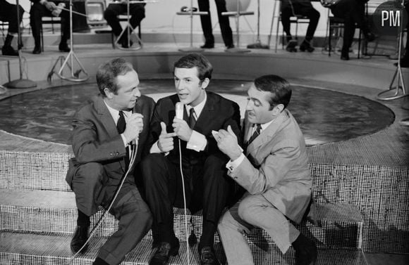 Guy Lux, Salvatore Adamo et Jean Bardin en 1966