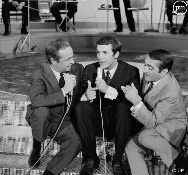 Guy Lux, Salvatore Adamo et Jean Bardin en 1966