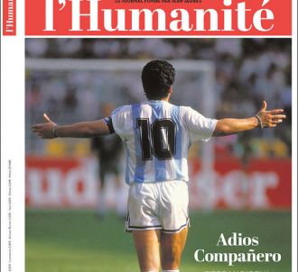 Diego Maradona en Une de 'L'humanité'.
