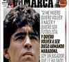 Diego Maradona en Une de "Marca"