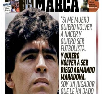 Diego Maradona en Une de 'Marca'