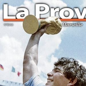 Diego Maradona en Une de "La Provence".