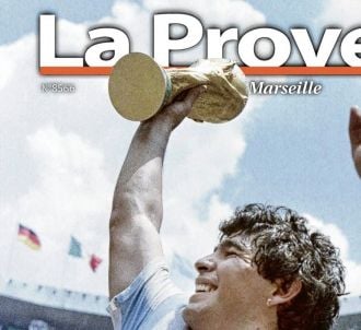 Diego Maradona en Une de 'La Provence'.