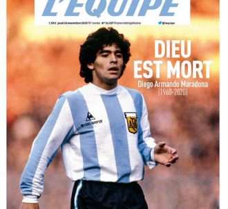 Diego Maradona en Une de 'L'Equipe'.