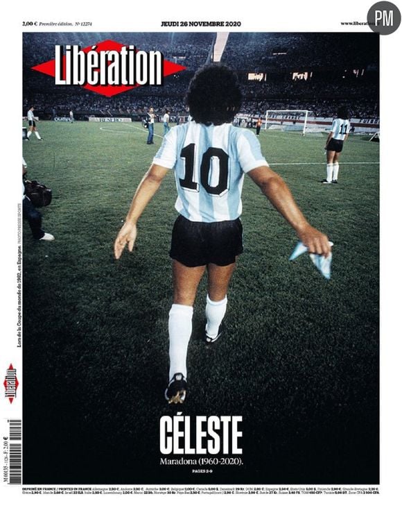 Diego Maradona en Une "Libération"