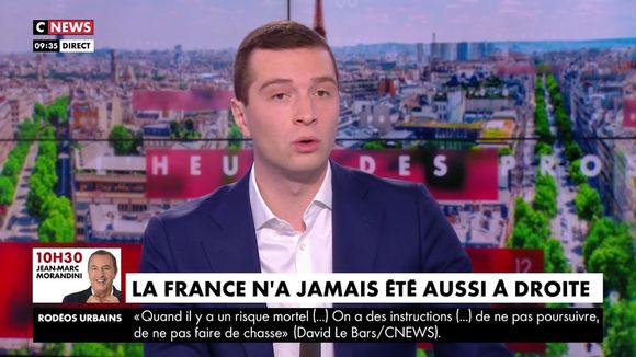 Jordan Bardella se plaint de l'absence du RN sur CNews... sur CNews