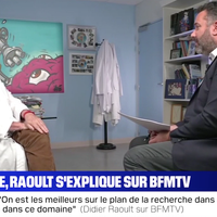 "On est sur un dérapage complotiste !" : Bruce Toussaint tente de recadrer Didier Raoult sur BFMTV