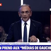 Eric Zemmour dénonce à Lille "la propagande immigrationniste, woke et décoloniale de France Inter"