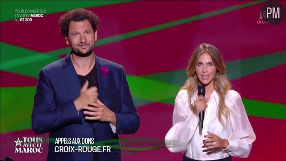 "Tous avec le Maroc", concert présenté par Éric Antoine et Ophélie Meunier le mercredi 13 septembre 2023 sur M6.