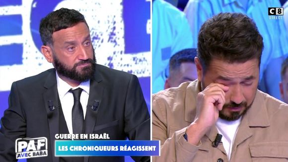 Cyril Hanouna et Moundir fondent en larmes en évoquant la guerre en Israël sur C8