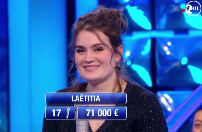 Laëtitia, nouvelle championne de "N'oubliez pas les paroles" sur France 2.