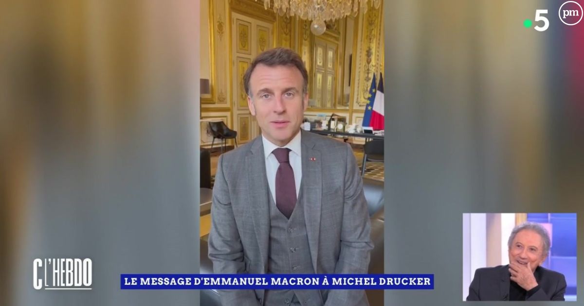 "Tu as traversé nos vies" : Emmanuel Macron adresse un message vidéo émouvant à Michel Drucker dans "C l'hebdo"